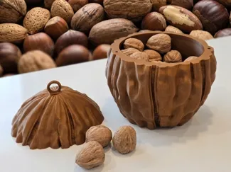 Walnut Bowl with Lid