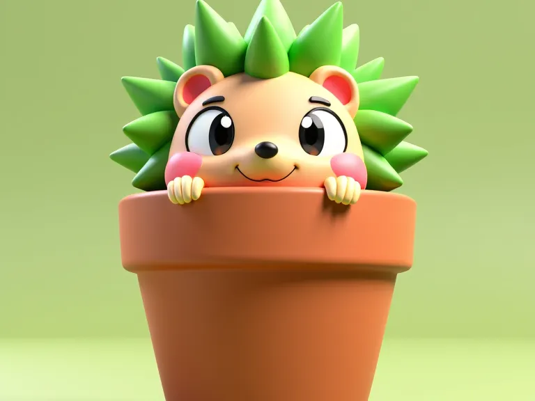 Hedgy the Potted Hedgehog