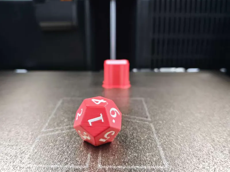 FDM 12-sided two-color dice