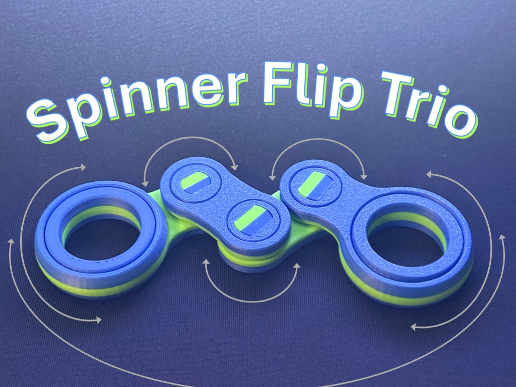 Spinner Flip Trio - Strong Modular Flip Fidget