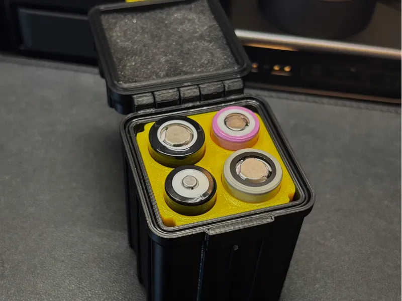 21700/18650/18350 Battery Inserts for Storage Box