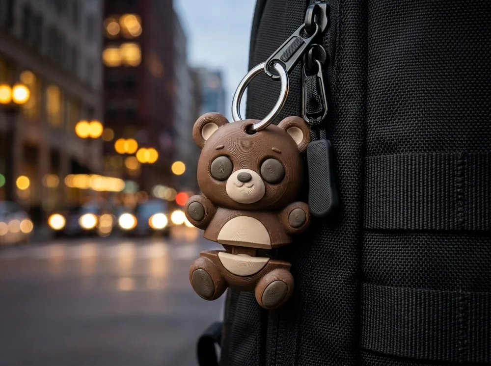Flexi Mini Bear [No AMS - Multi-part] - Free 3D Print Model - MakerWorld