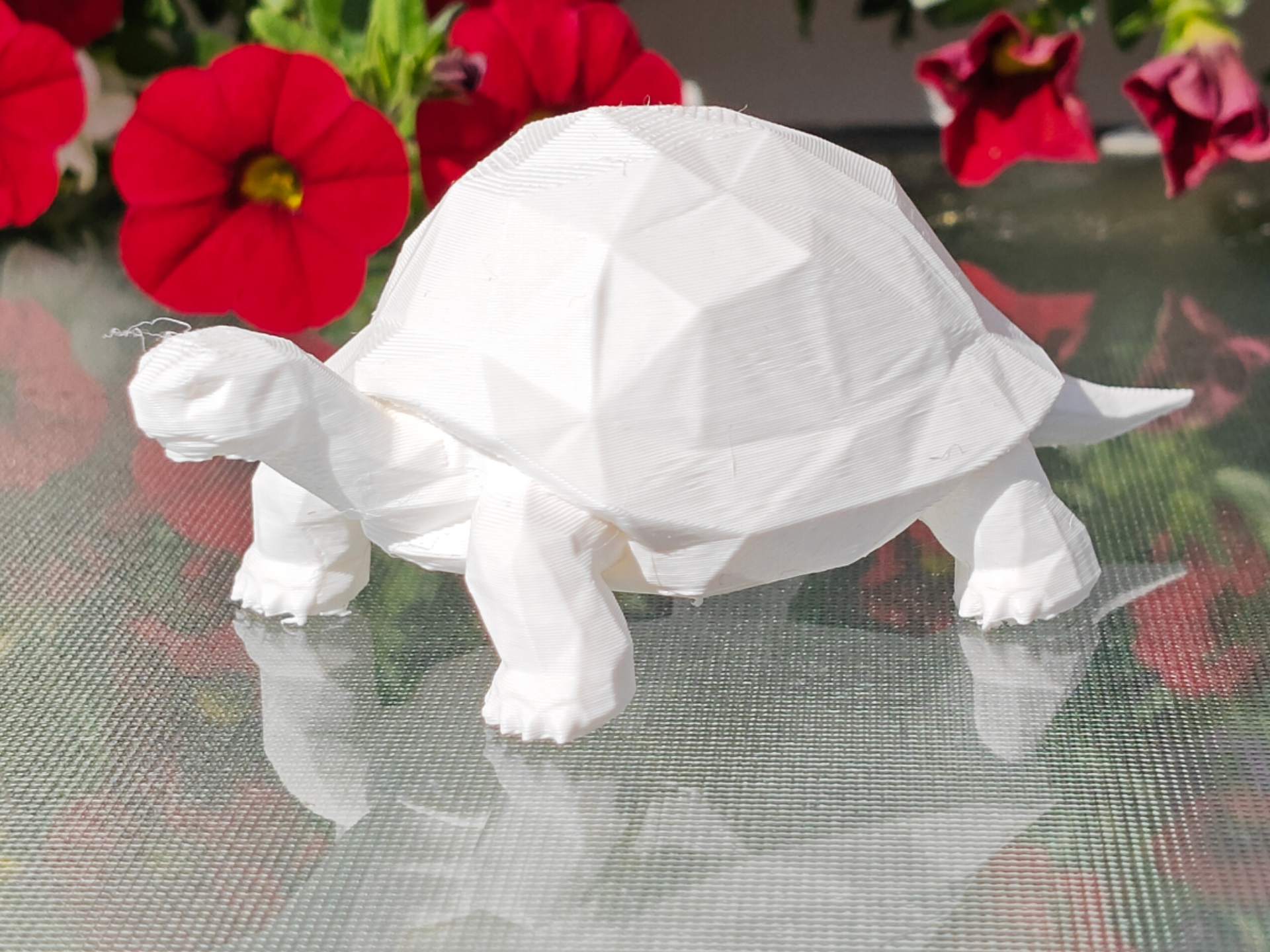 Geometric Low Poly Tortoise Figurine