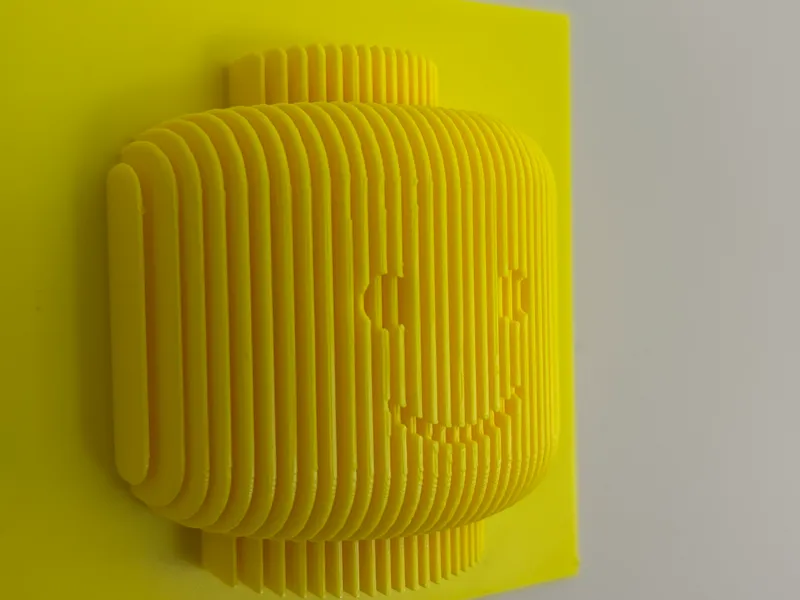 Brick Head Layered Sculpture