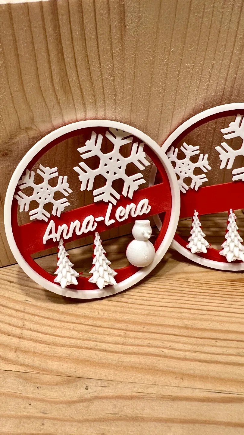 Christmas Gift Tag with custom Names view 3