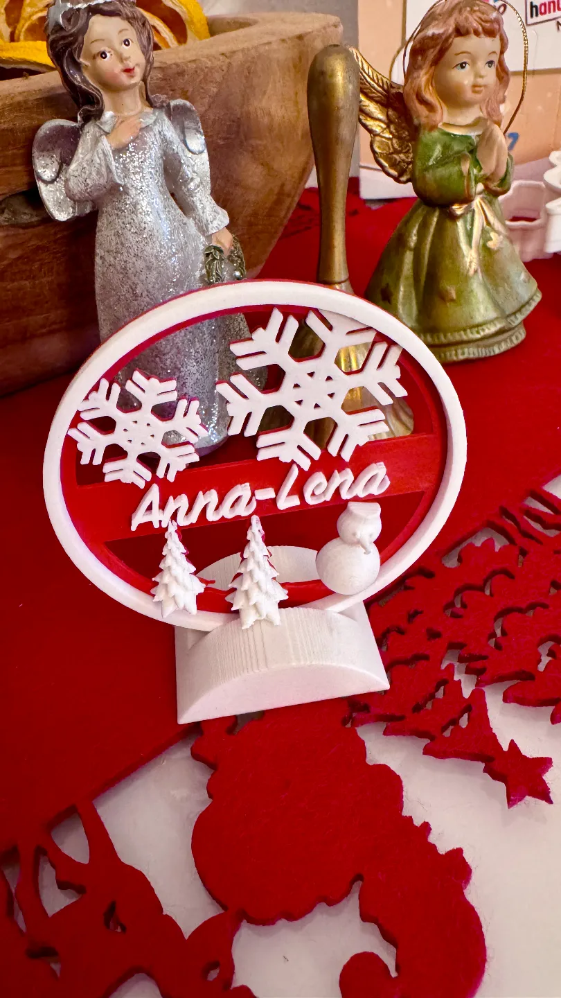Christmas Gift Tag with custom Names view 2