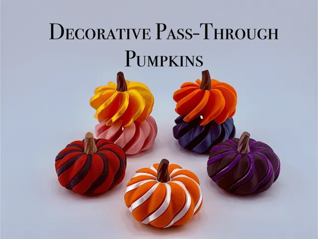 Decorative Pass-Through Pumpkins
