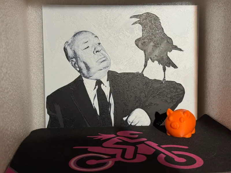 Alfred Hitchcock - The Birds Hueforge print