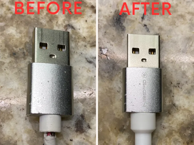 Gogen damaged cable cover