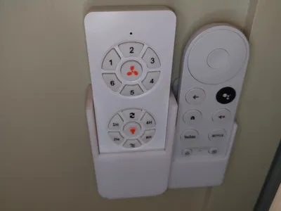 Fan remote holder