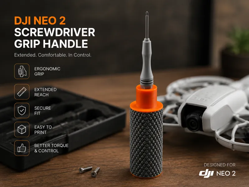 DJI Neo 2 Screwdriver Grip Handle Extended Holder