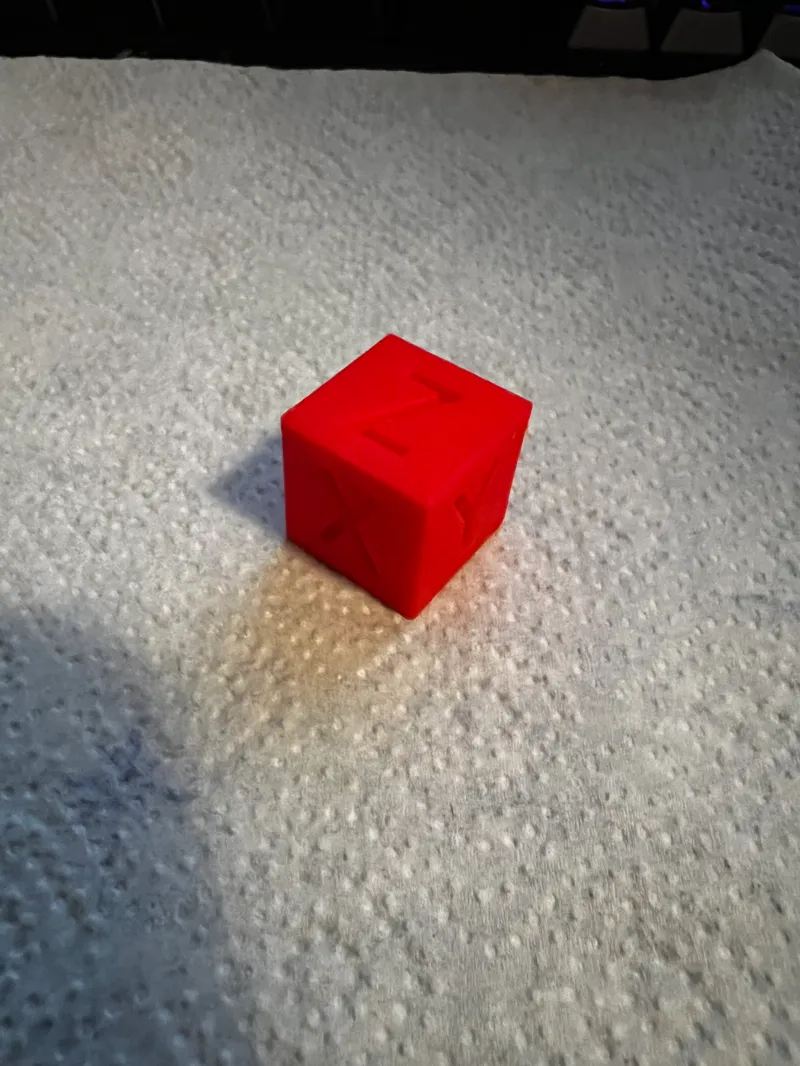 Test Cube xyz Calibration