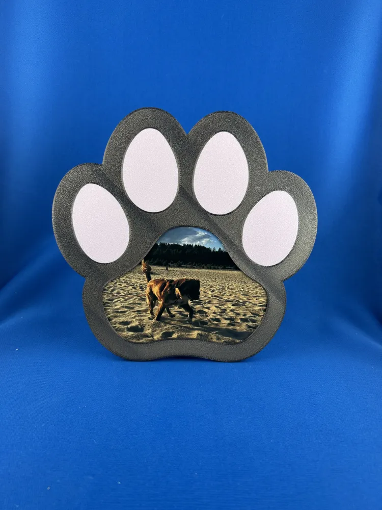 Paw Photo Frame Dog Paw Photo Frame - Free 3D Print Model - MakerWorld