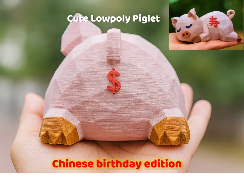 Lucky Sleeping Piglet – Chinese Birthday Edition!