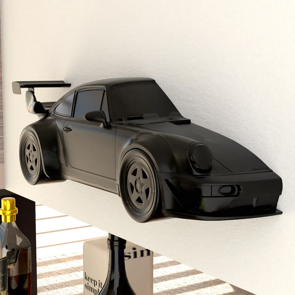 RWB Porsche 911 Turbo Wall-mounted - Free 3D Print Model - MakerWorld