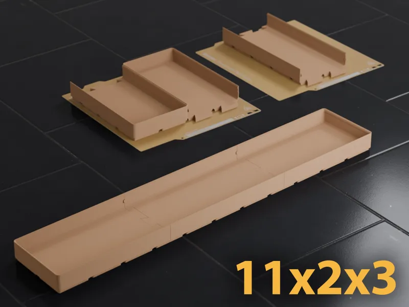 Gridfinity 11x2 Bin 3U A1 Mini Dovetail Split Fit