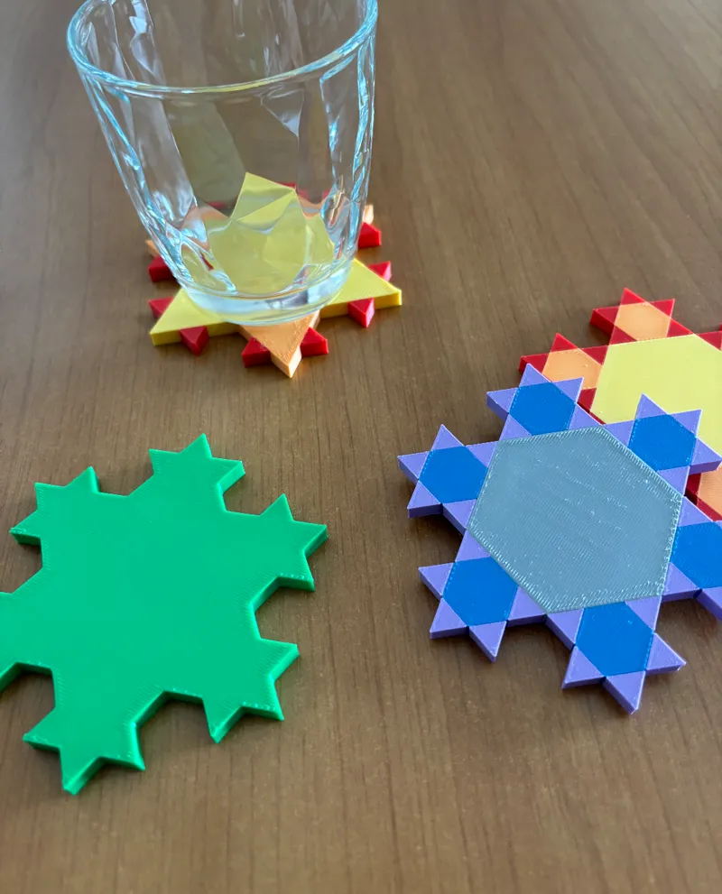 Triangle Fractal  coasters