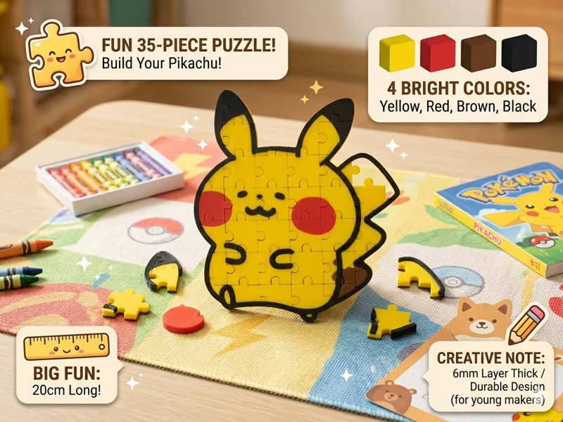 Pokemon Pikachu Puzzle 35pcs