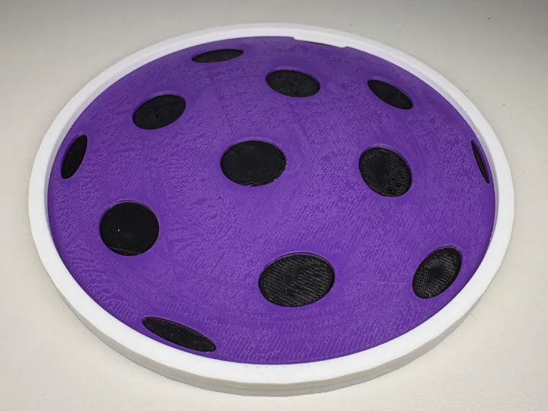 Pickleball coaster, set of 4, customizable colors