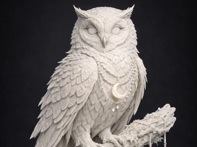 Owl with Chain