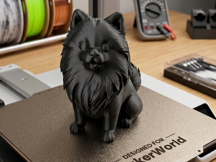 Pomeranian / Spitz statue