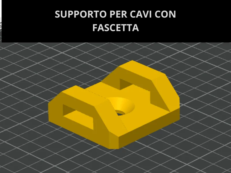 Supporto per cavi con fascetta 
