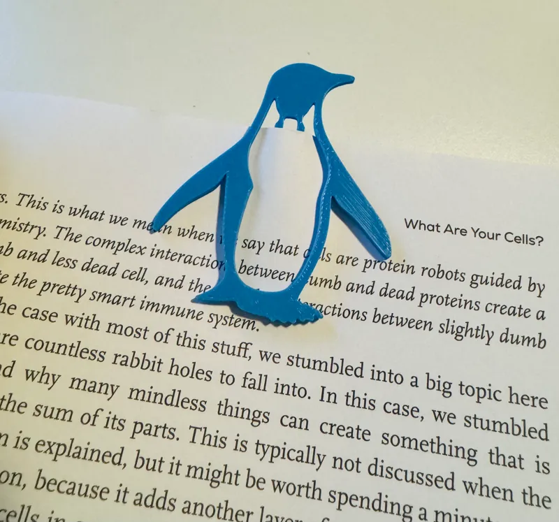 Penguin Clip/Bookmark, Good for books and packets!