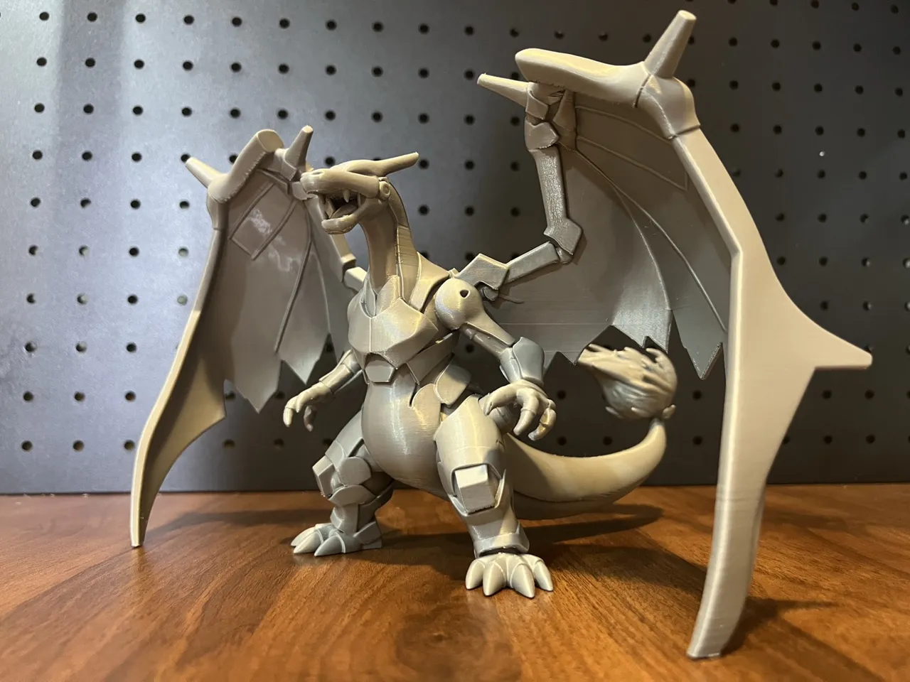 Mecha Pokemon Series: Mighty Charizard Statue view 2