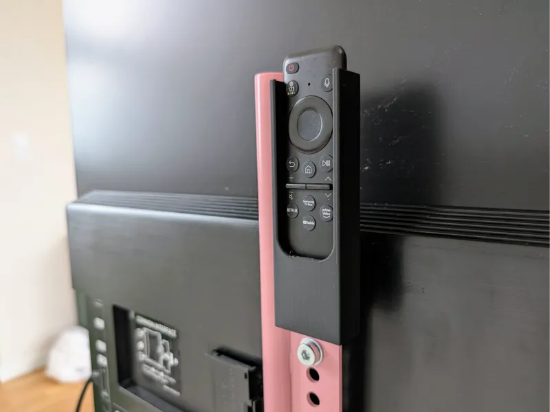 Samsung TV remote holder for wall or Pedestal