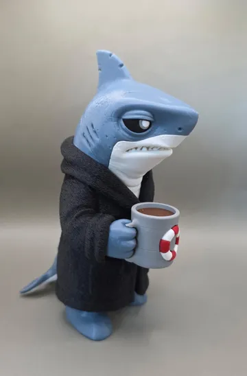 Accesorio para impresora 3D: We're Gonna Need a Bigger Mug - Shark (No AMS) — vista de referencia 4