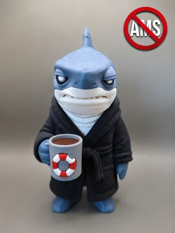 Accesorio para impresora 3D: We're Gonna Need a Bigger Mug - Shark (No AMS) — vista de referencia 2
