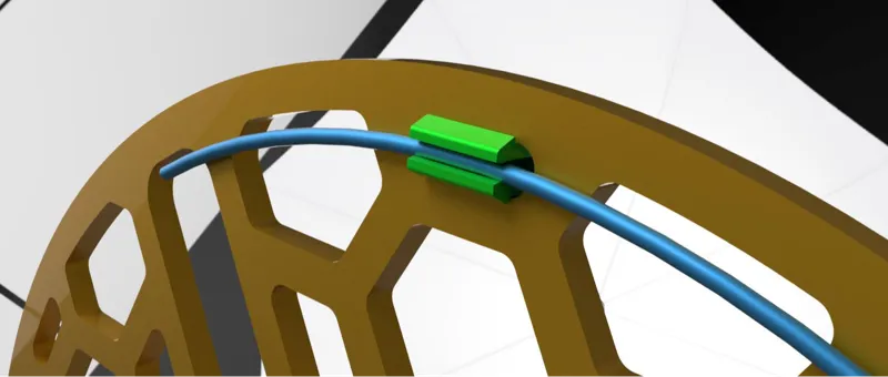 Filament clip holder for Rosa 3D spool