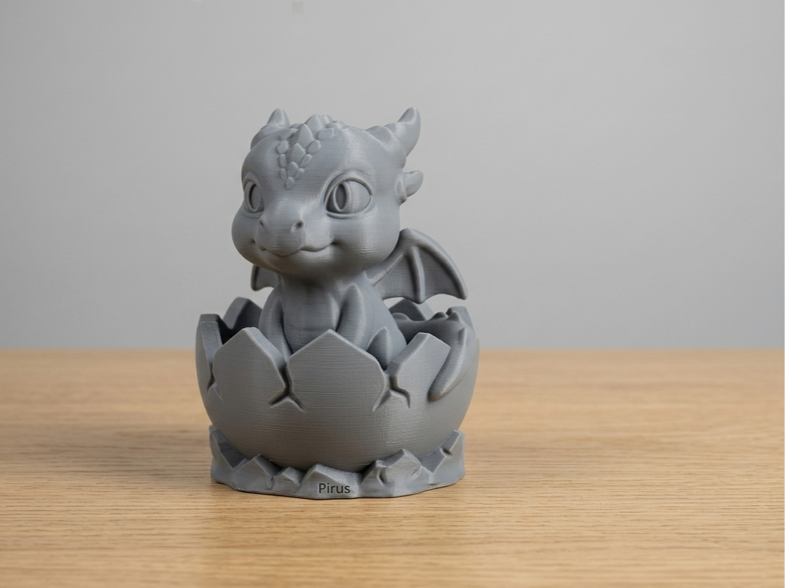 Baby Dragon in Egg – Cute Desk Decor