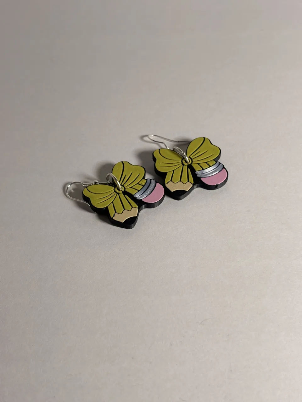 Pencil Bow Earrings view 3