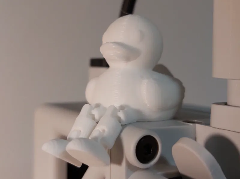 Tiny Rubber Duck with flexi articulated legs