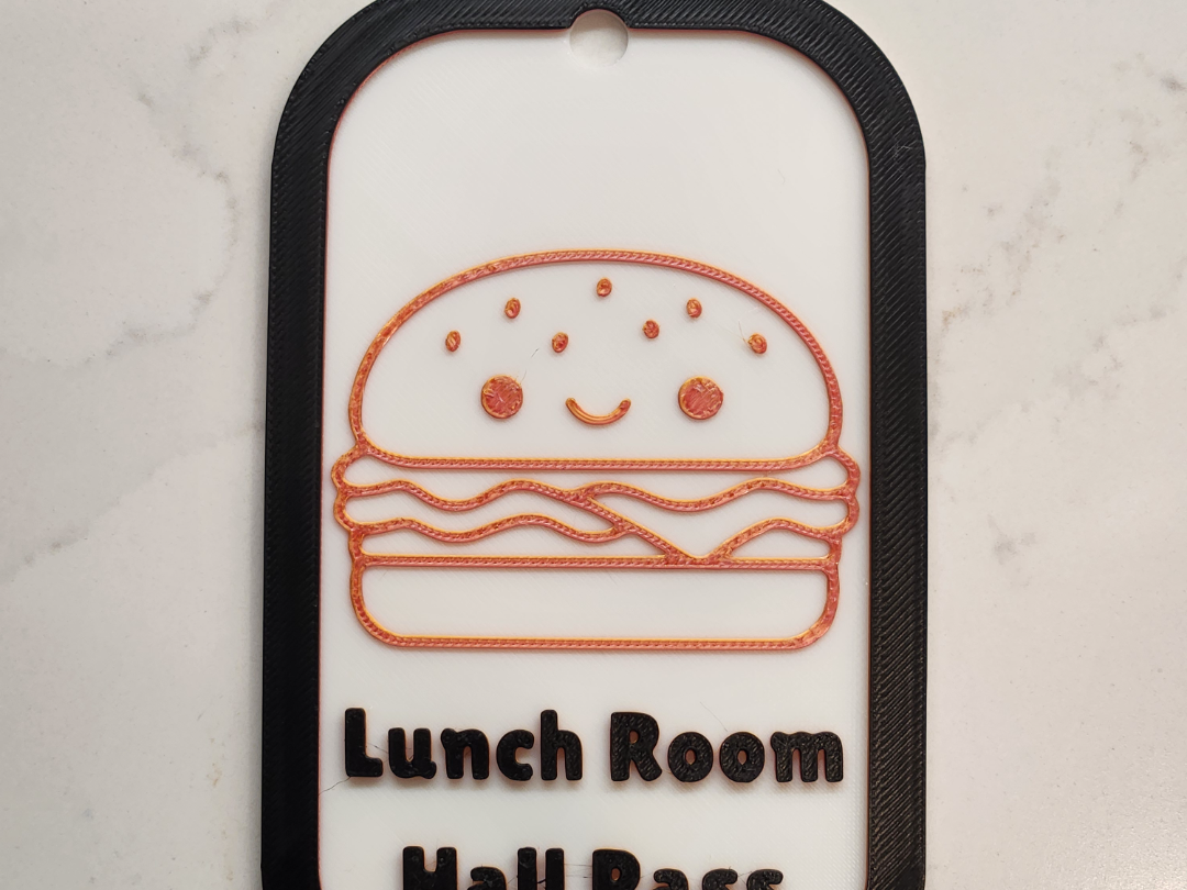 Lunch Room Hall Pass