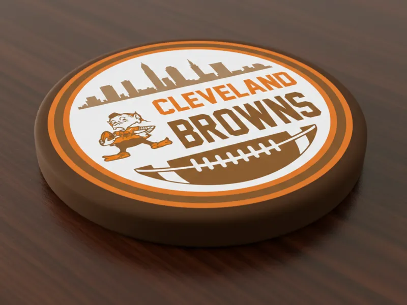 Cleveland Browns Skyline Edition Coaster