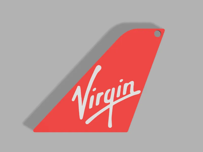 Virgin Atlantic Tailfin Keychain AMS