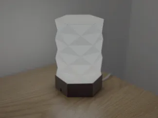Hexagonal Faceted Lamp for Bambu Lab LED Kit 001