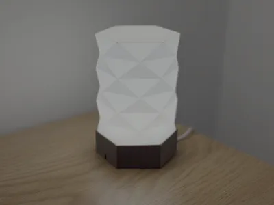 Hexagonal Faceted Lamp for Bambu Lab LED Kit 001