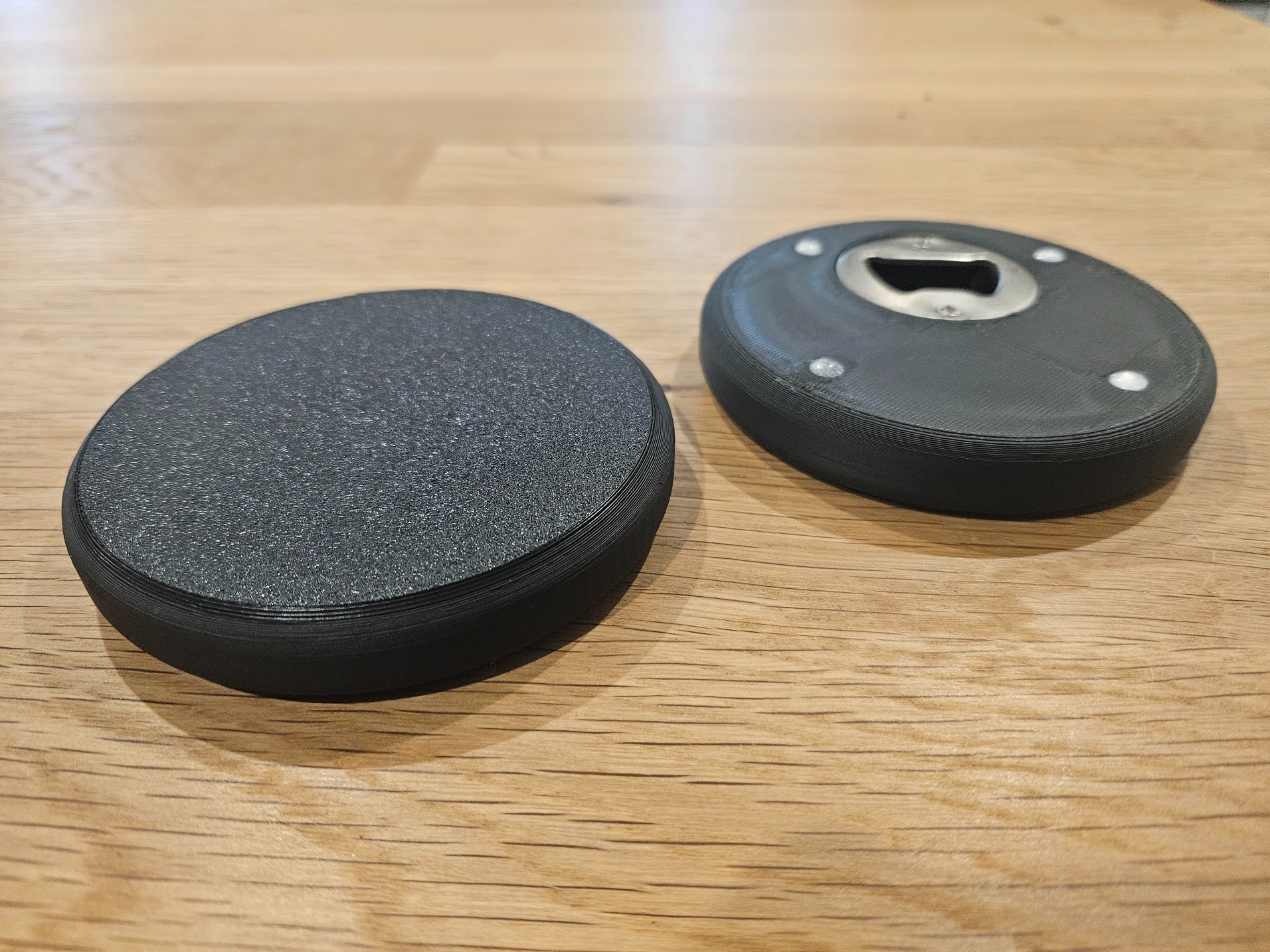 Drinks Coaster with built in bottle opener