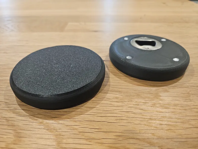 Drinks Coaster with built in bottle opener