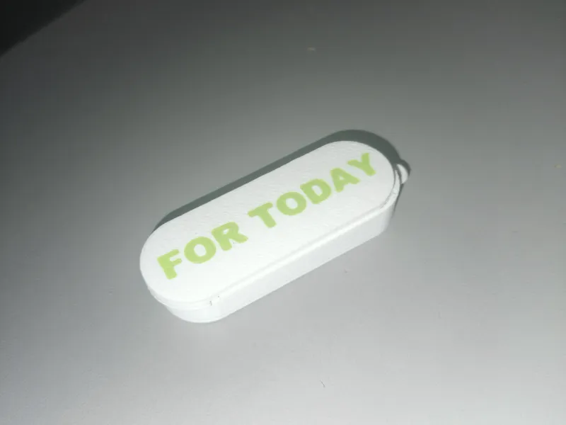 Keychain pill box