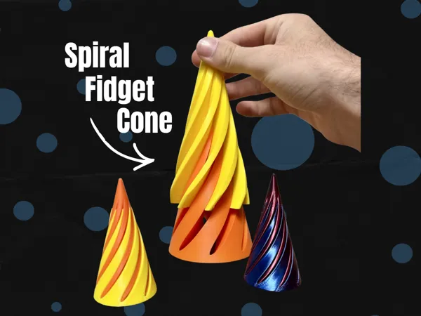 Cône fidget en spirale anti-stress