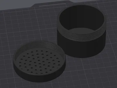 Jar with pitted lid