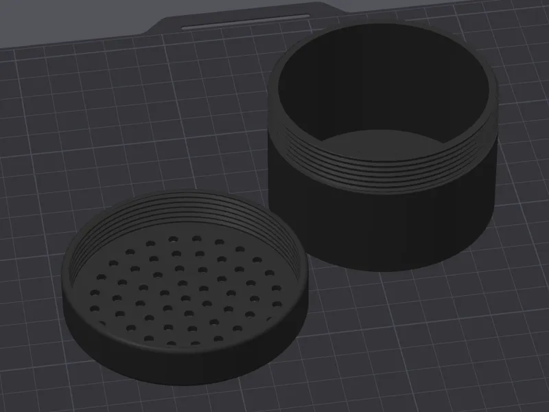 Jar with pitted lid