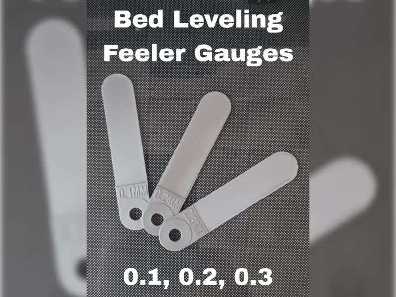 Bed Leveling Feeler Gauges | 3 Heights
