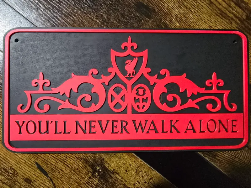 Liverpool Youll Never Walk Alone Plaque