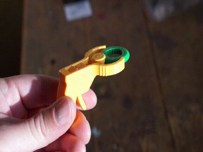 Micro disc gun (Easy, quick, print-in-place)