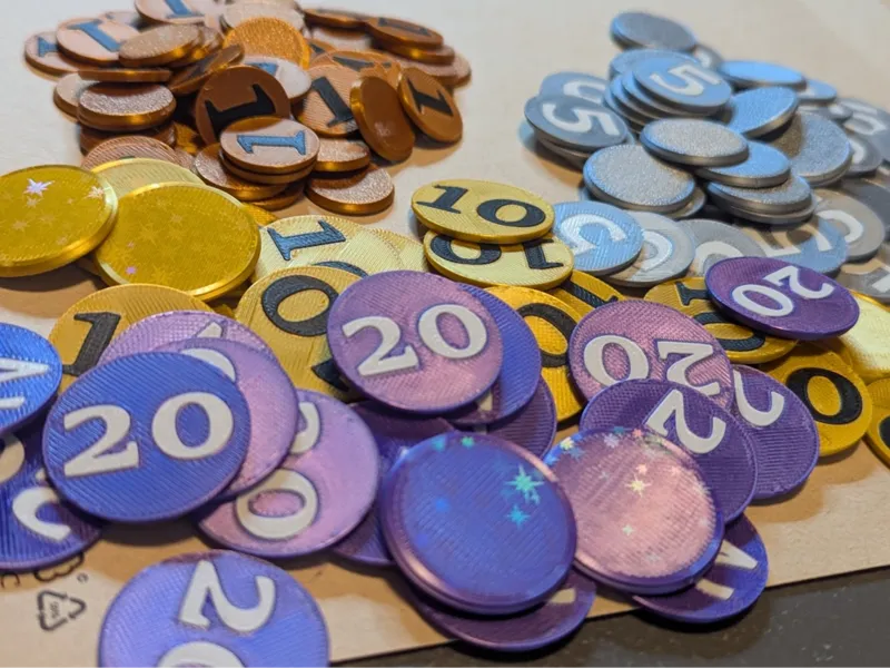 Machi Koro card game coins